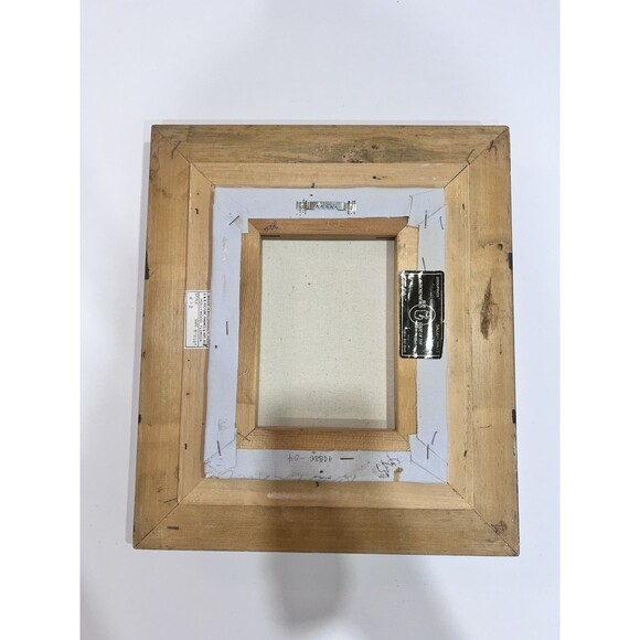 Original Oil On Canvas Painting With Winter Landscape Cottage On The Lake 15” - Picture 2 of 16